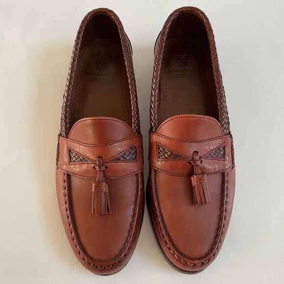 Allen Edmonds Mens Maxfield Tassel Loafer Size 9.5 E Chili Moc SlipOn Dress Shoe main image 7